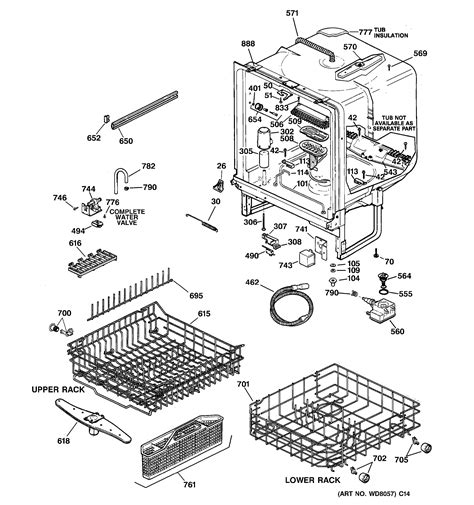diagram dishwasher wiring ge gsd720p45ba 